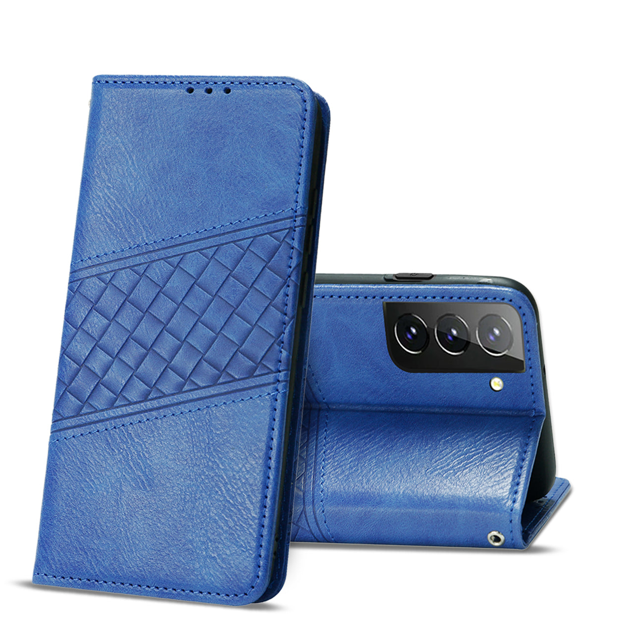 Reiko Samsung Galaxy S21 FE 3-In-1 Wallet Case In Blue