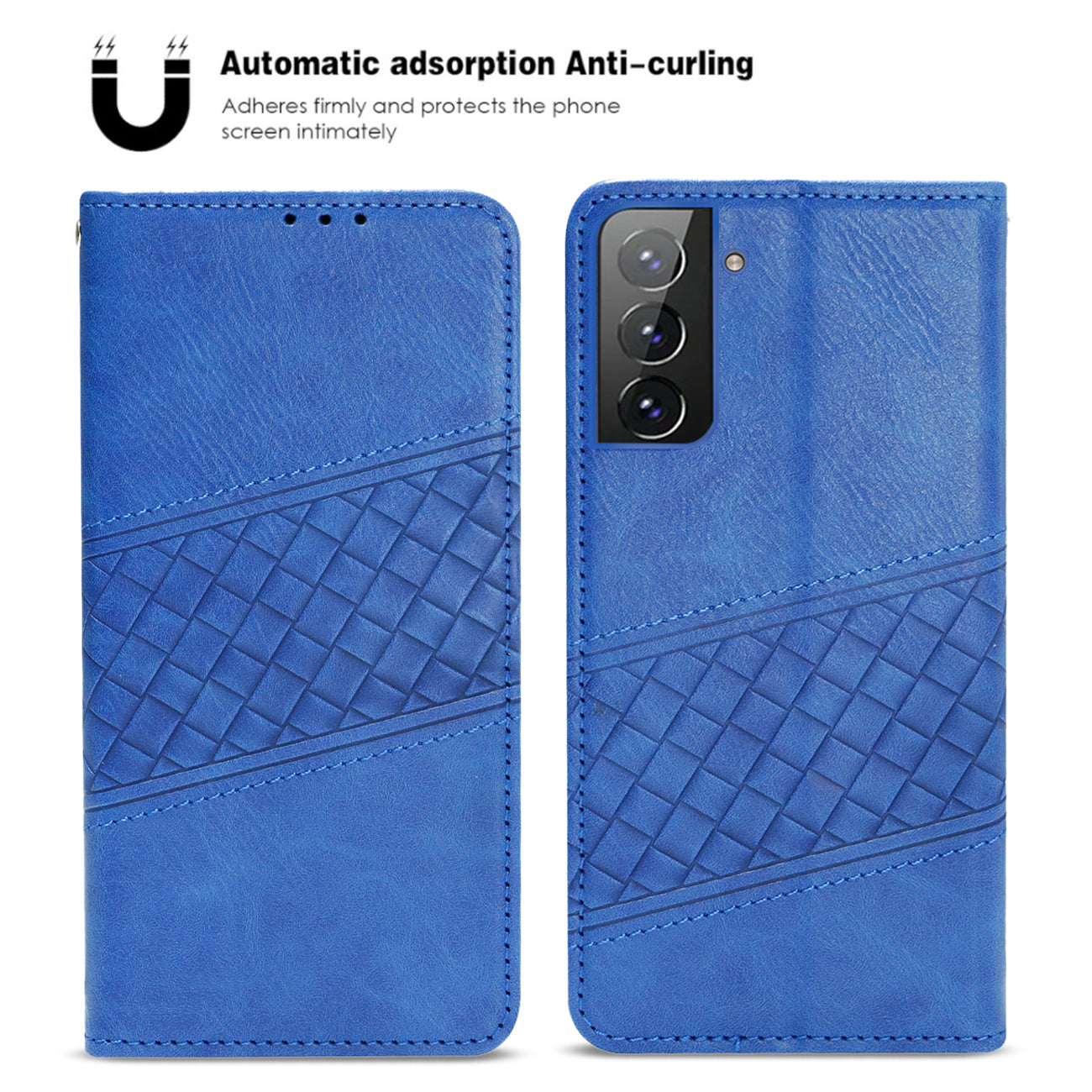 Reiko Samsung Galaxy S21 FE 3-In-1 Wallet Case In Blue