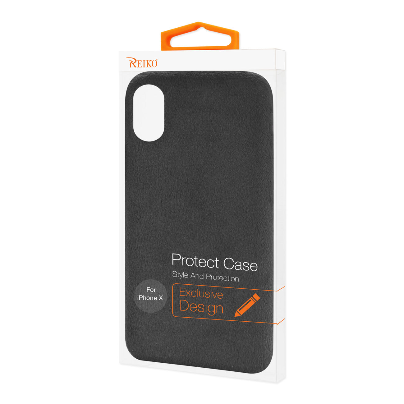 Case TPU Soft Fuzzy Fur iPhone X/ iPhone XS Black Color