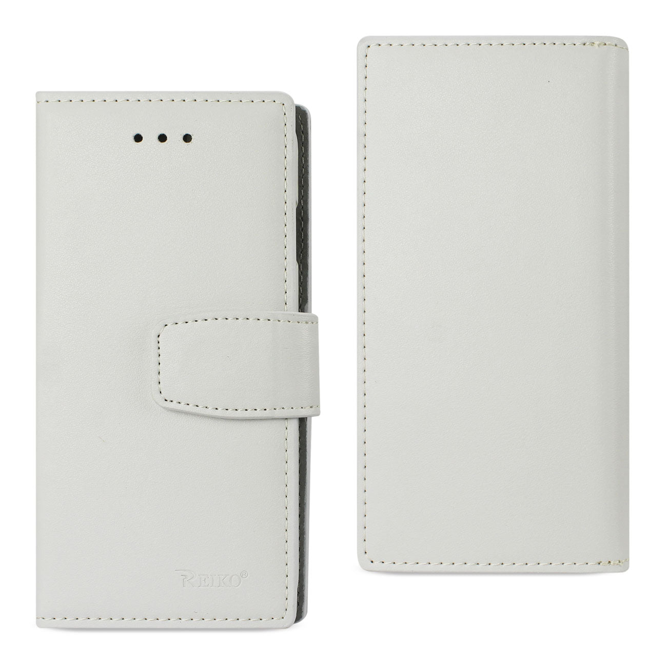 Wallet Case Genuine Leather With RFID Card Protection iPhone X/ iPhone XS Ivory Color