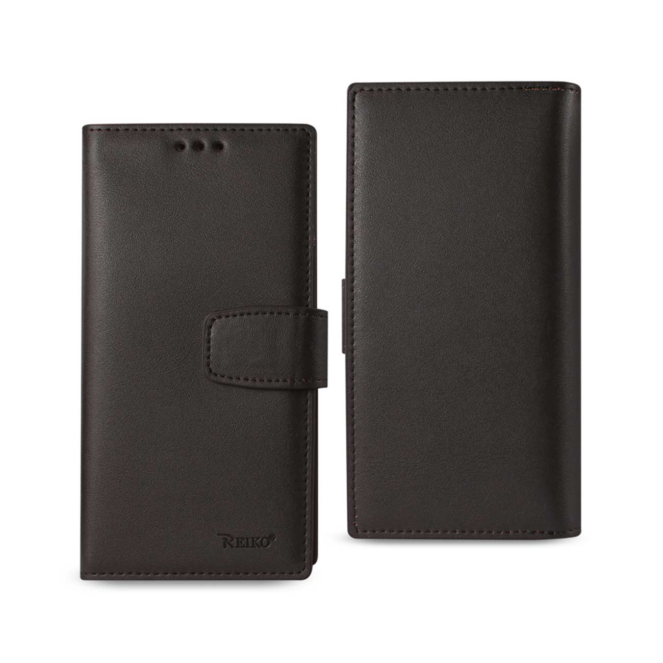Wallet Case Genuine Leather RFID Samsung Galaxy S7 Edge Umber Color