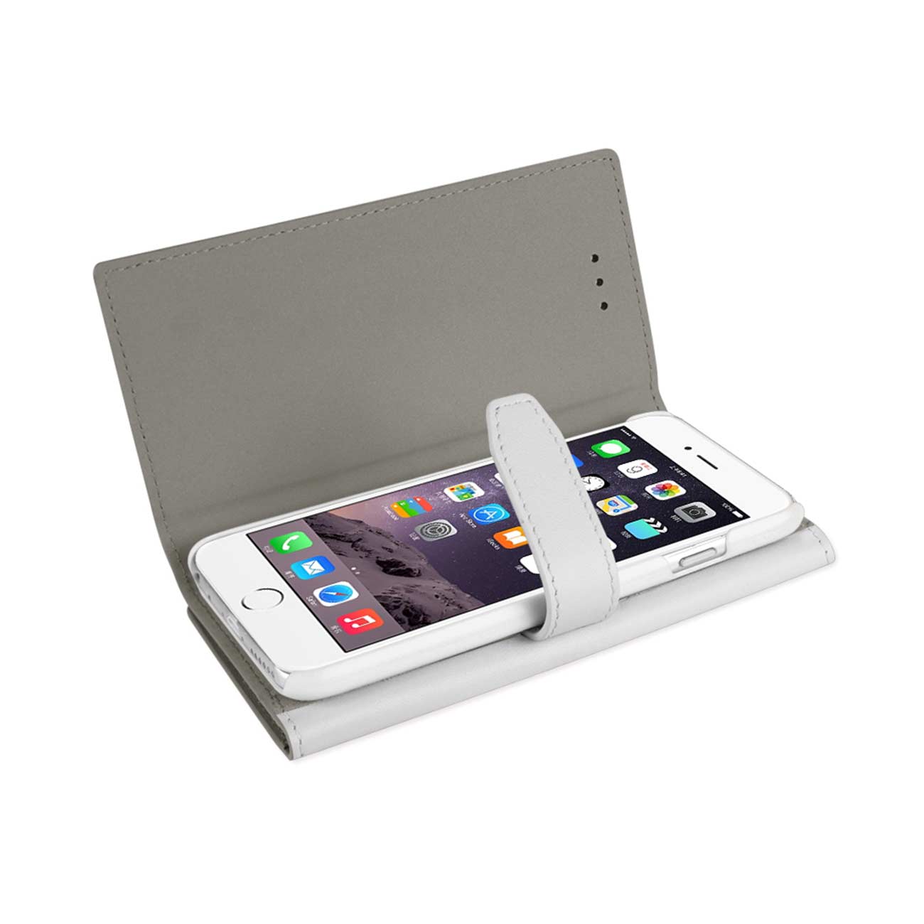 iPhone 6 Plus Genuine Leather Rfid Wallet Case In Ivory