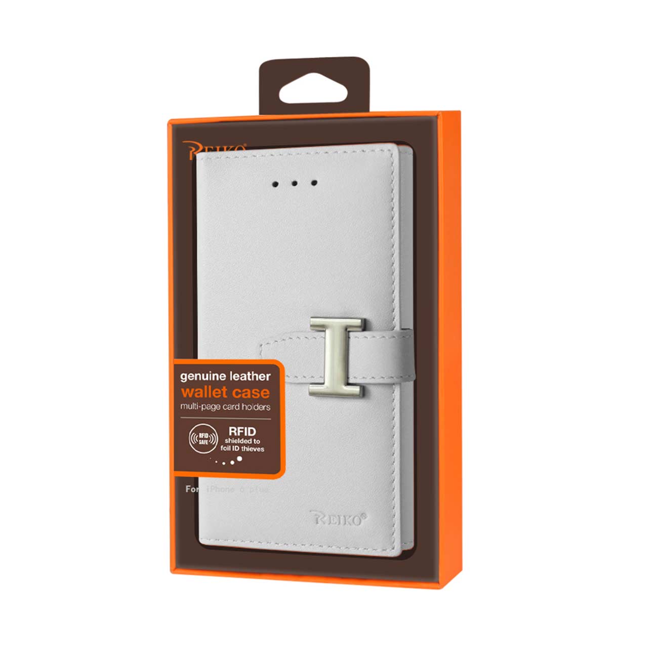 iPhone 6 Plus Genuine Leather Rfid Wallet Case In Ivory