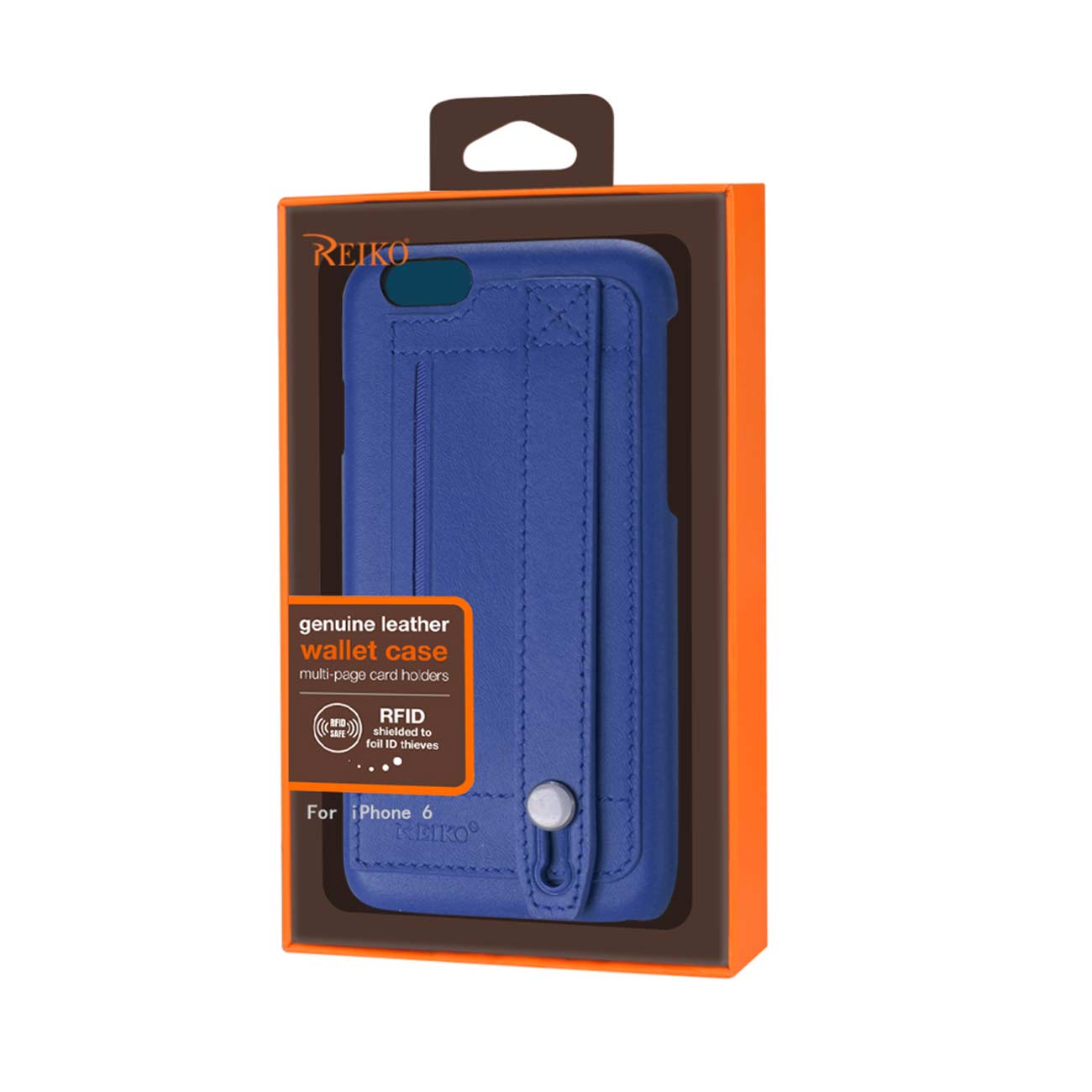 Case Genuine Leather Hand Strap iPhone 6 Ultramarine Color