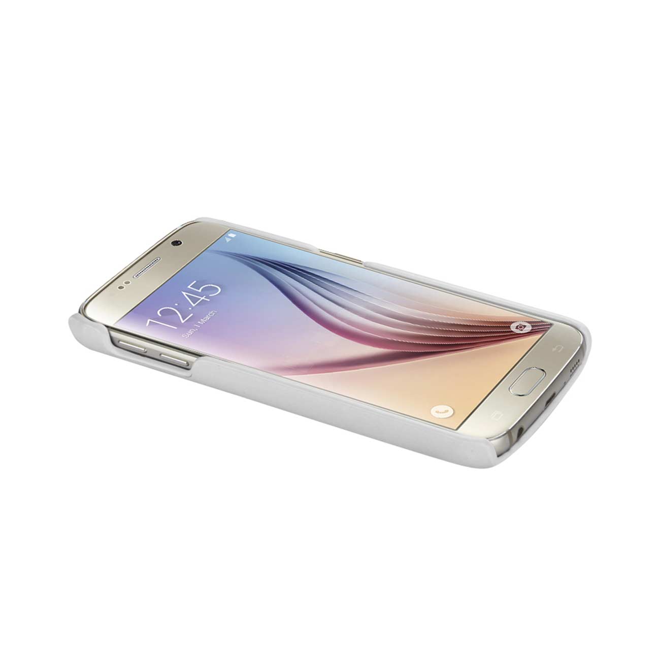 Samsung Galaxy S6 Rfid Genuine Leather Case Protection And Key Holder In Ivory