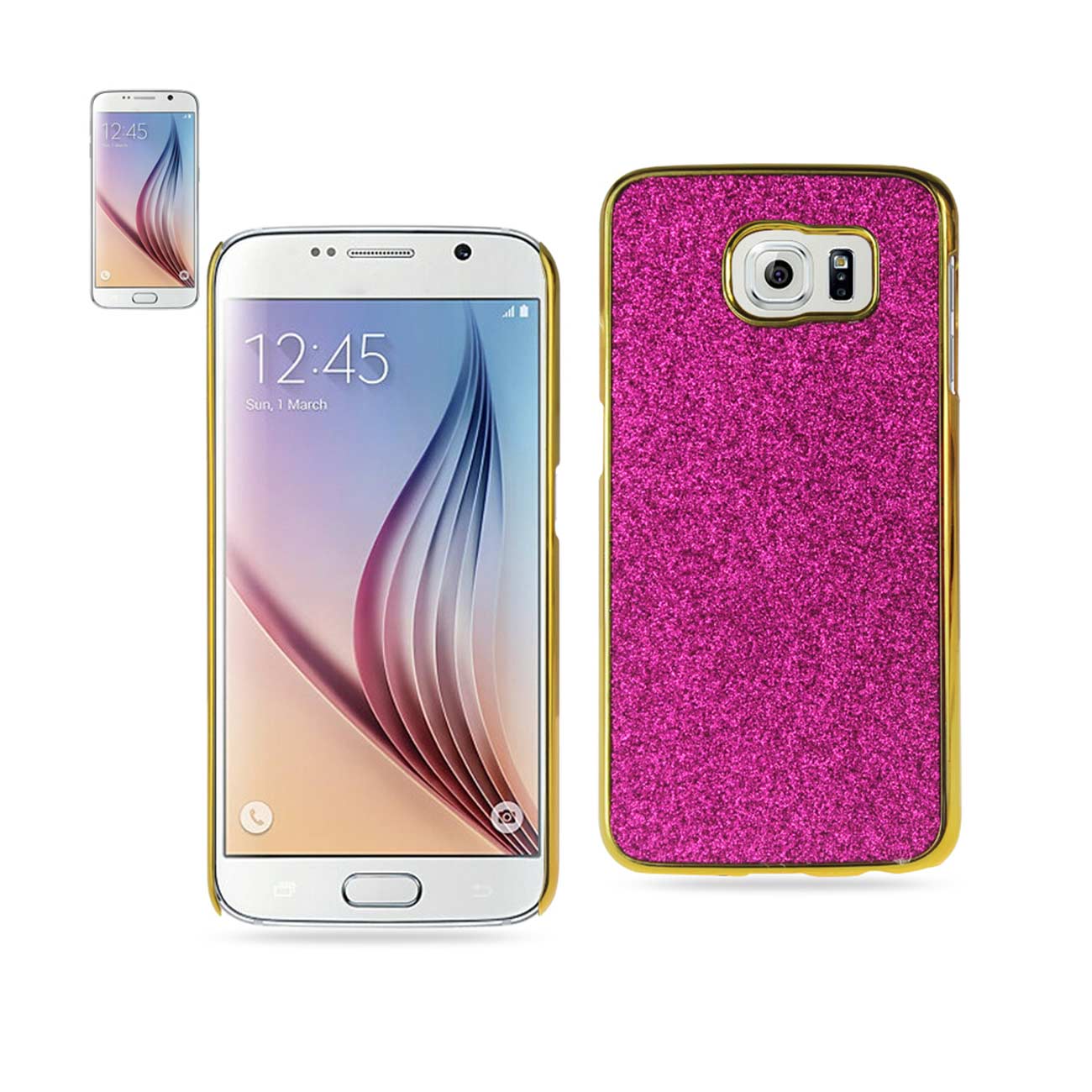 Samsung Galaxy S6 Jewelry Slim Karat Glitter Case In Pink