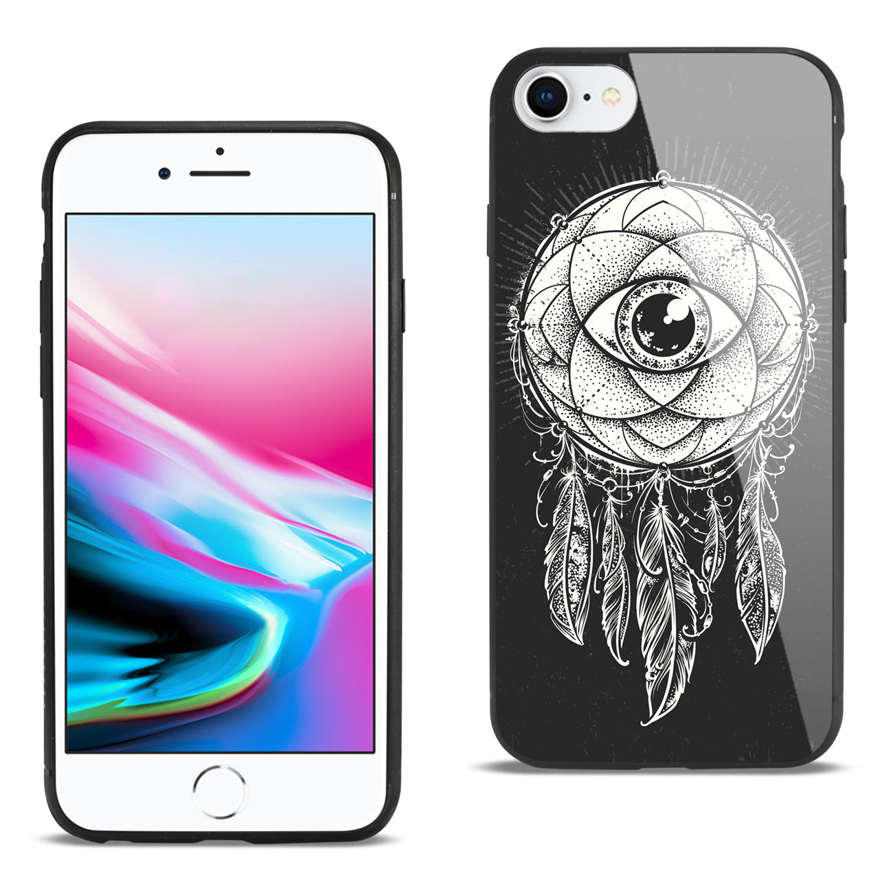Case TPU Hard Glass Design iPhone 7/8/SE2