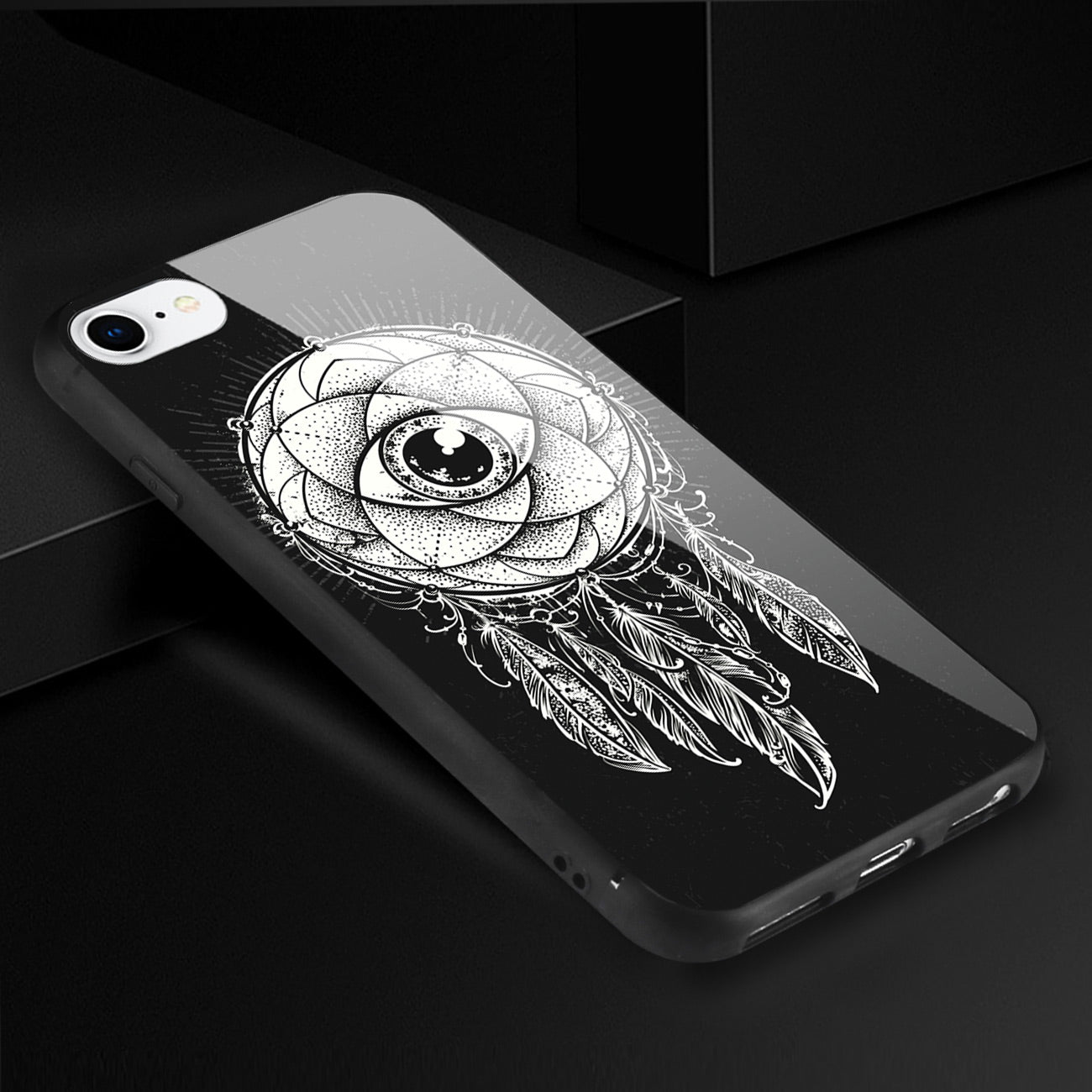 Case TPU Hard Glass Design iPhone 7/8/SE2