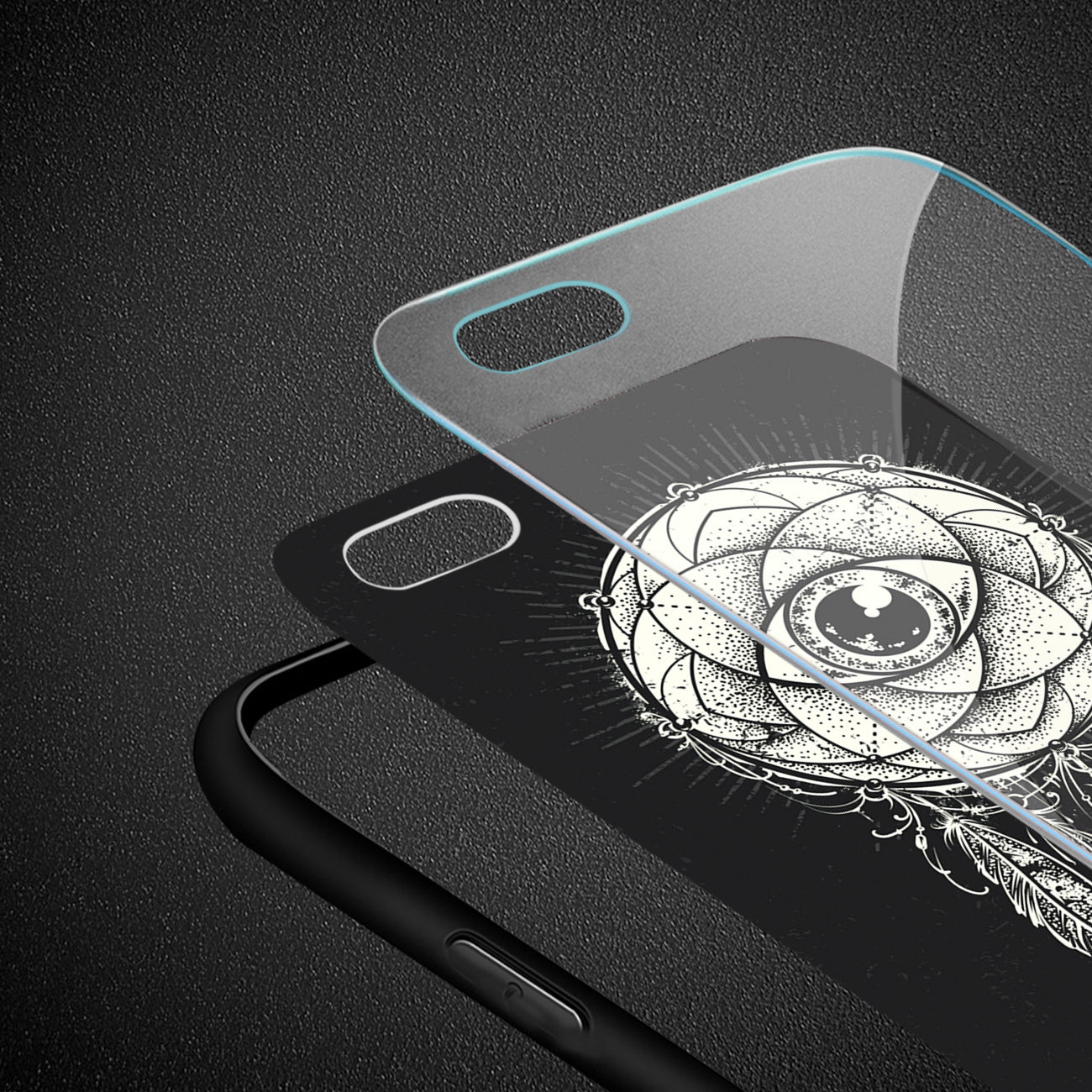 Case TPU Hard Glass Design iPhone 7/8/SE2