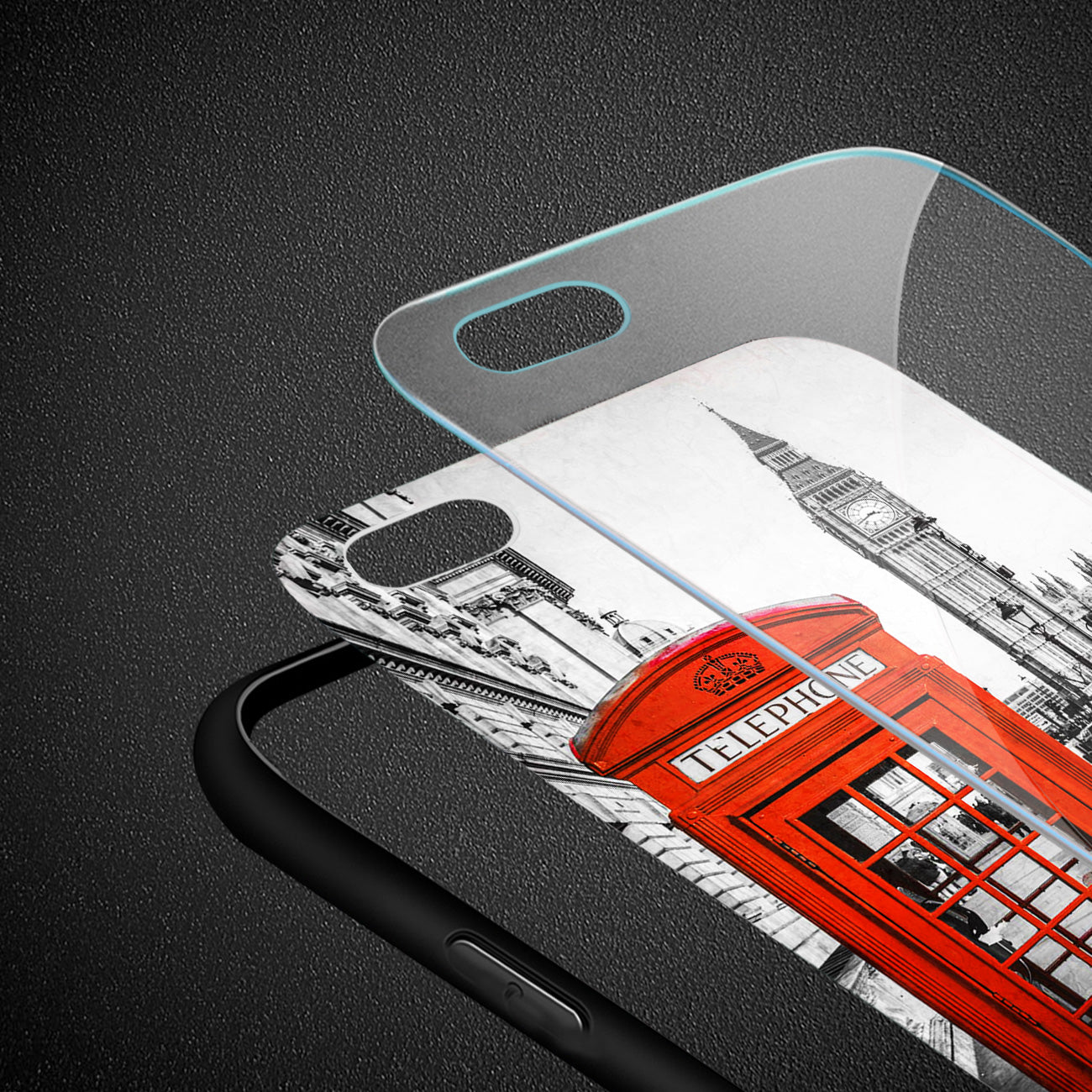 Case TPU Hard Glass Design iPhone 7/8/SE2