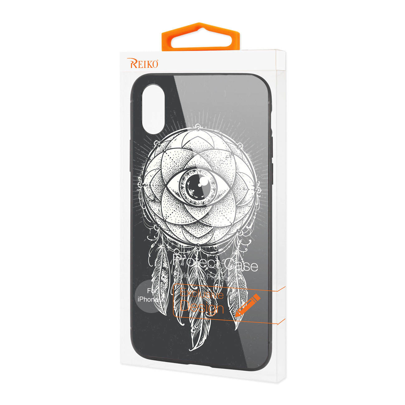 Case TPU Hard Glass Design iPhone X / iPhone XS