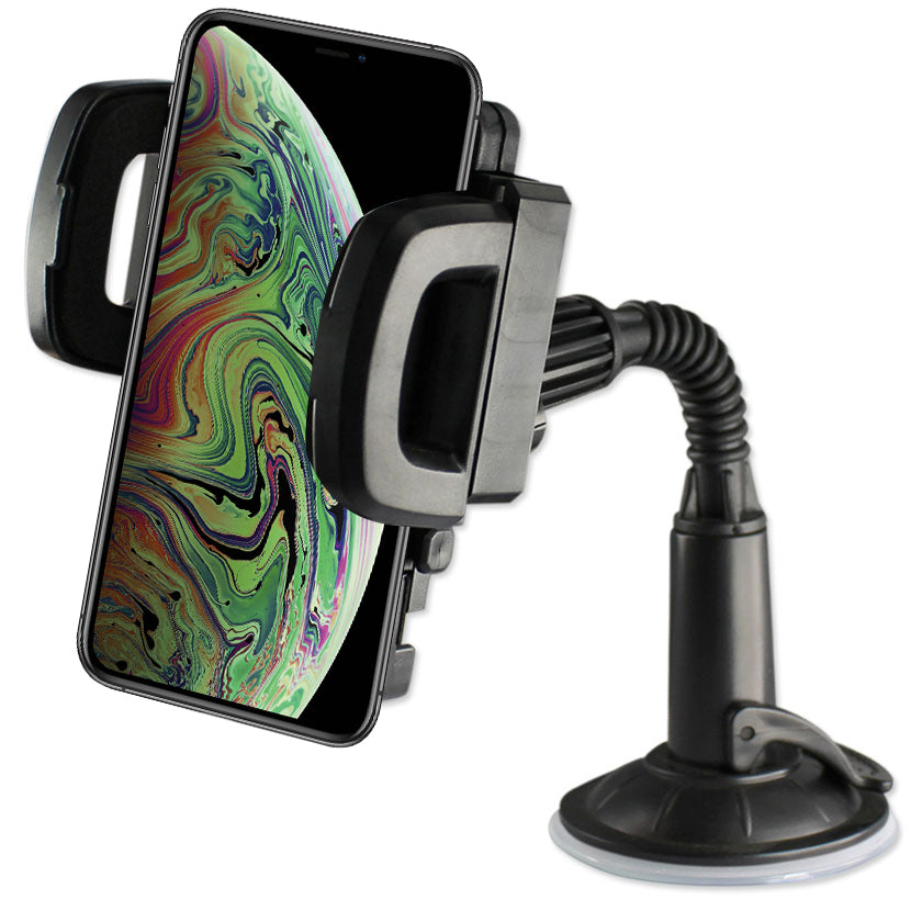 Phone Holder Glass Window Universal Suction Black Color
