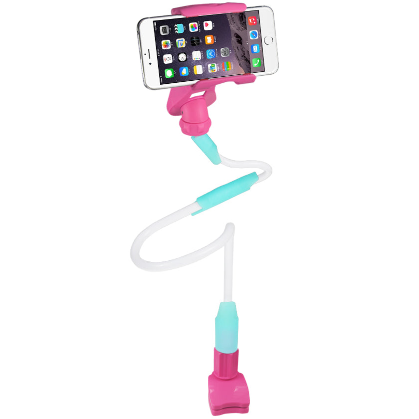 Universal Long Flexible Arms iPad / Tablet / Phone Holder In Pink