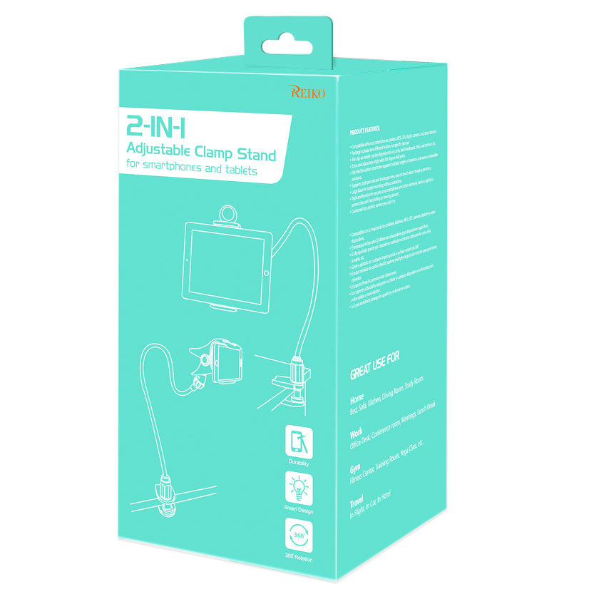 Universal Long Flexible Arms iPad / Tablet / Phone Holder In Pink
