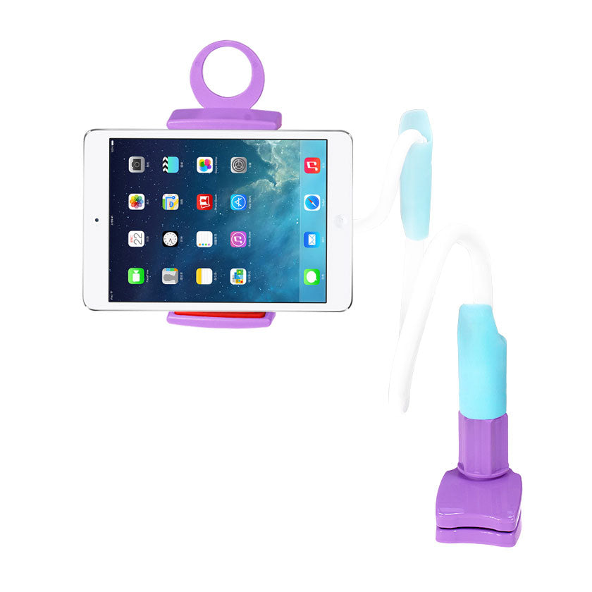 Universal Long Flexible Arms iPad / Tablet / Phone Holder In Purple