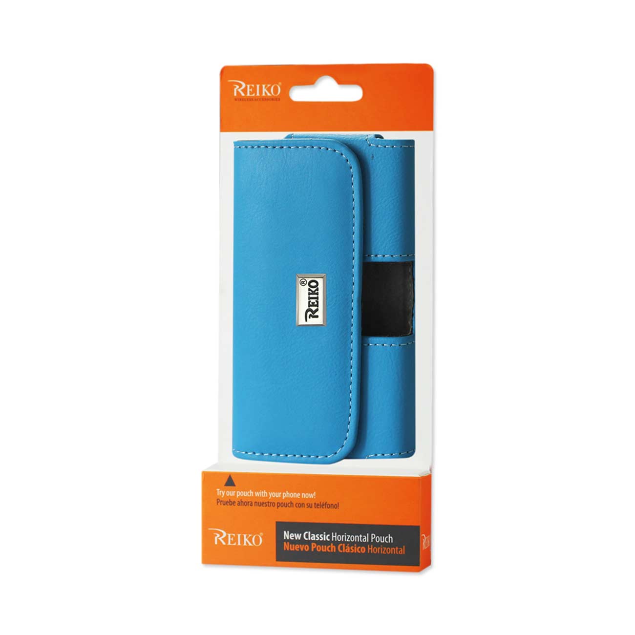 Pouch/Phone Holster Leather Horizontal With Easy Take Out Blue Color