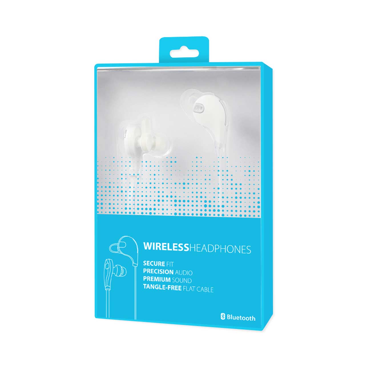 Headphones Bluetooth Universal In Ear Wireless Reiko White Color