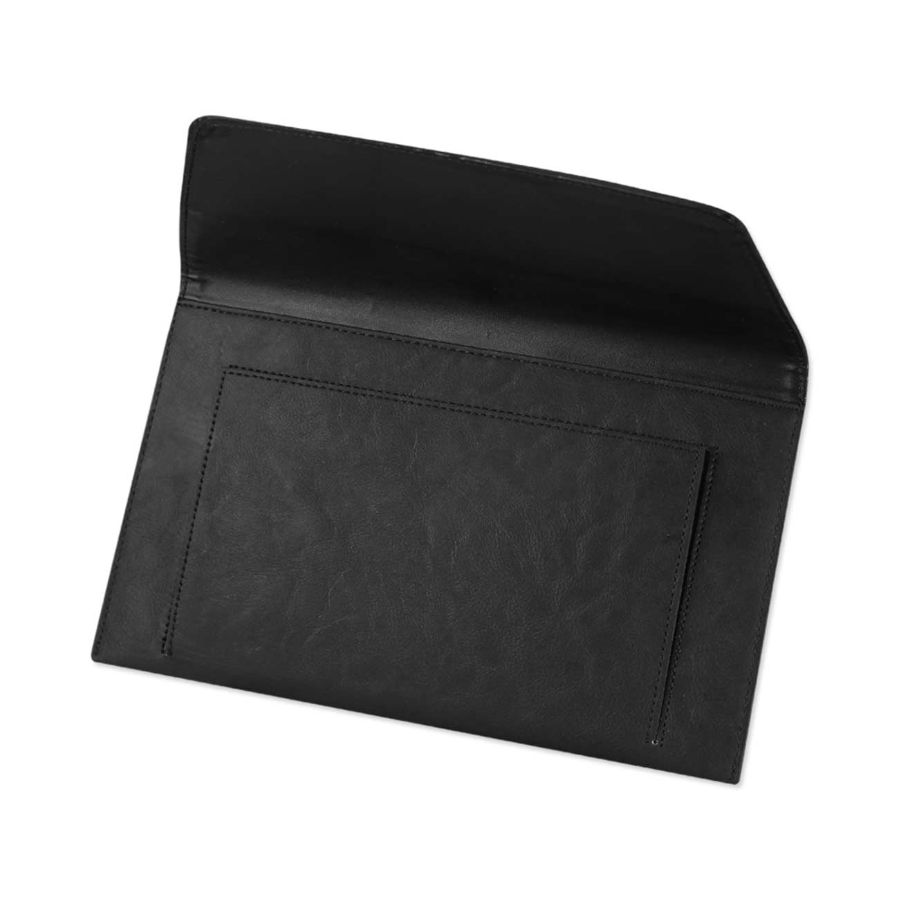 REIKO PREMIUM LEATHER CASE POUCH FOR 11.6INCHES IPADS AND TABLETS In BLACK