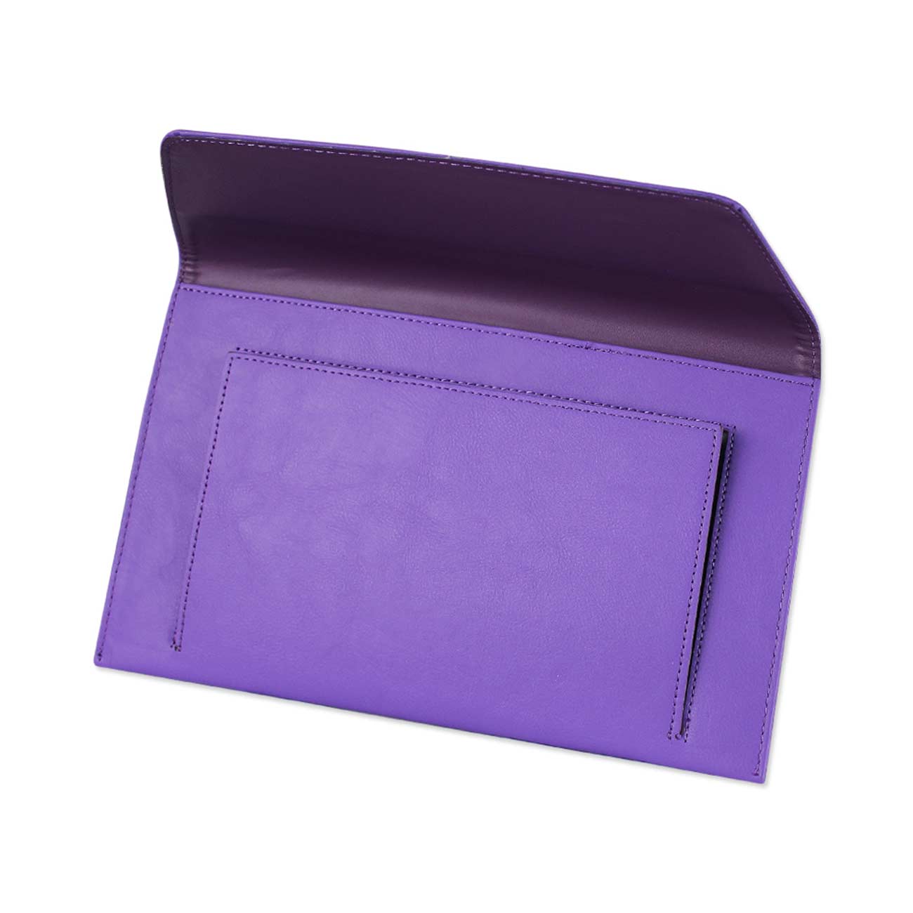 REIKO PREMIUM LEATHER CASE POUCH FOR 11.6INCHES IPADS AND TABLETS In PURPLE