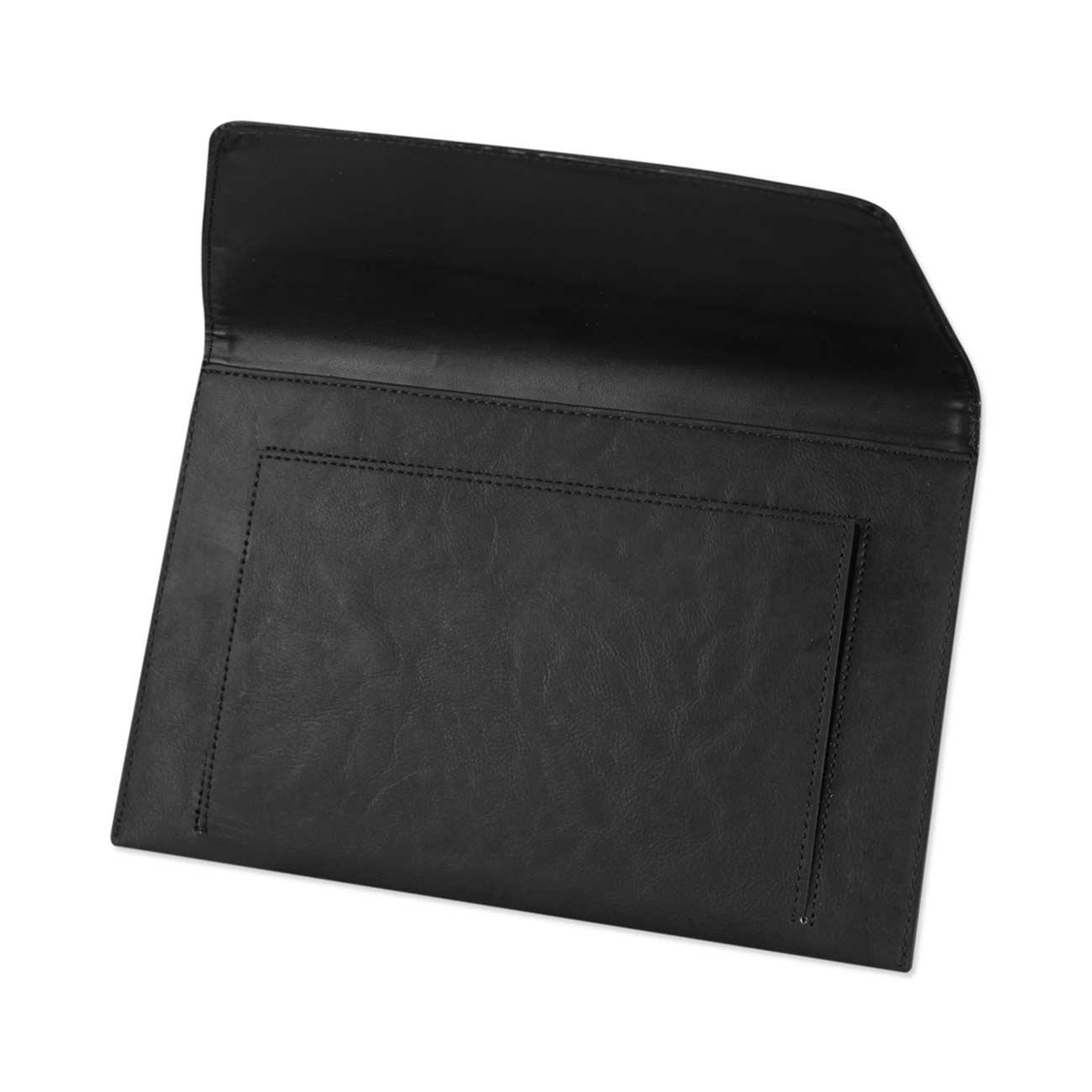 REIKO PREMIUM LEATHER CASE POUCH FOR 7INCHES IPADS AND TABLETS In BLACK