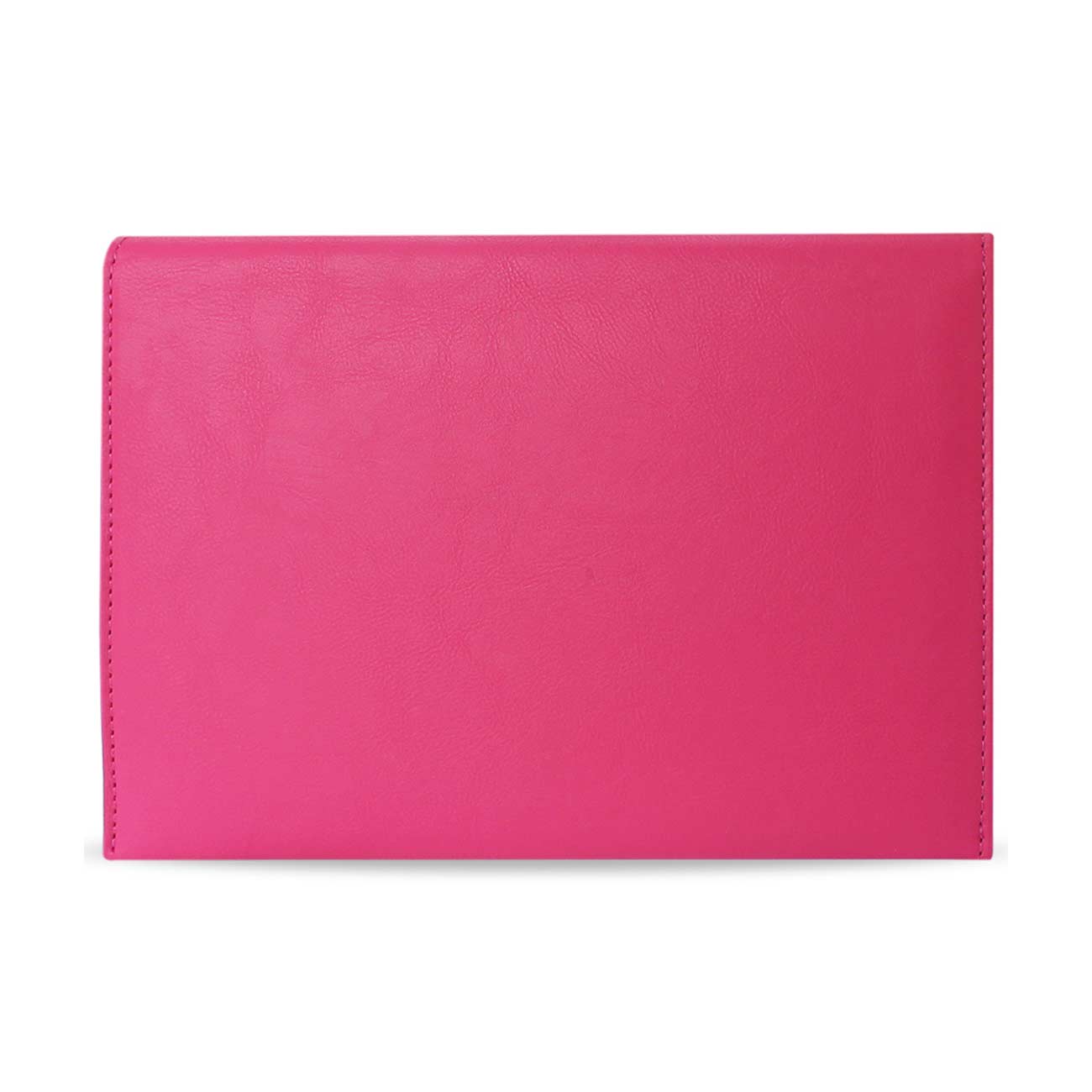 REIKO PREMIUM LEATHER CASE POUCH FOR 8.2INCHES IPADS AND TABLETS In HOT PINK