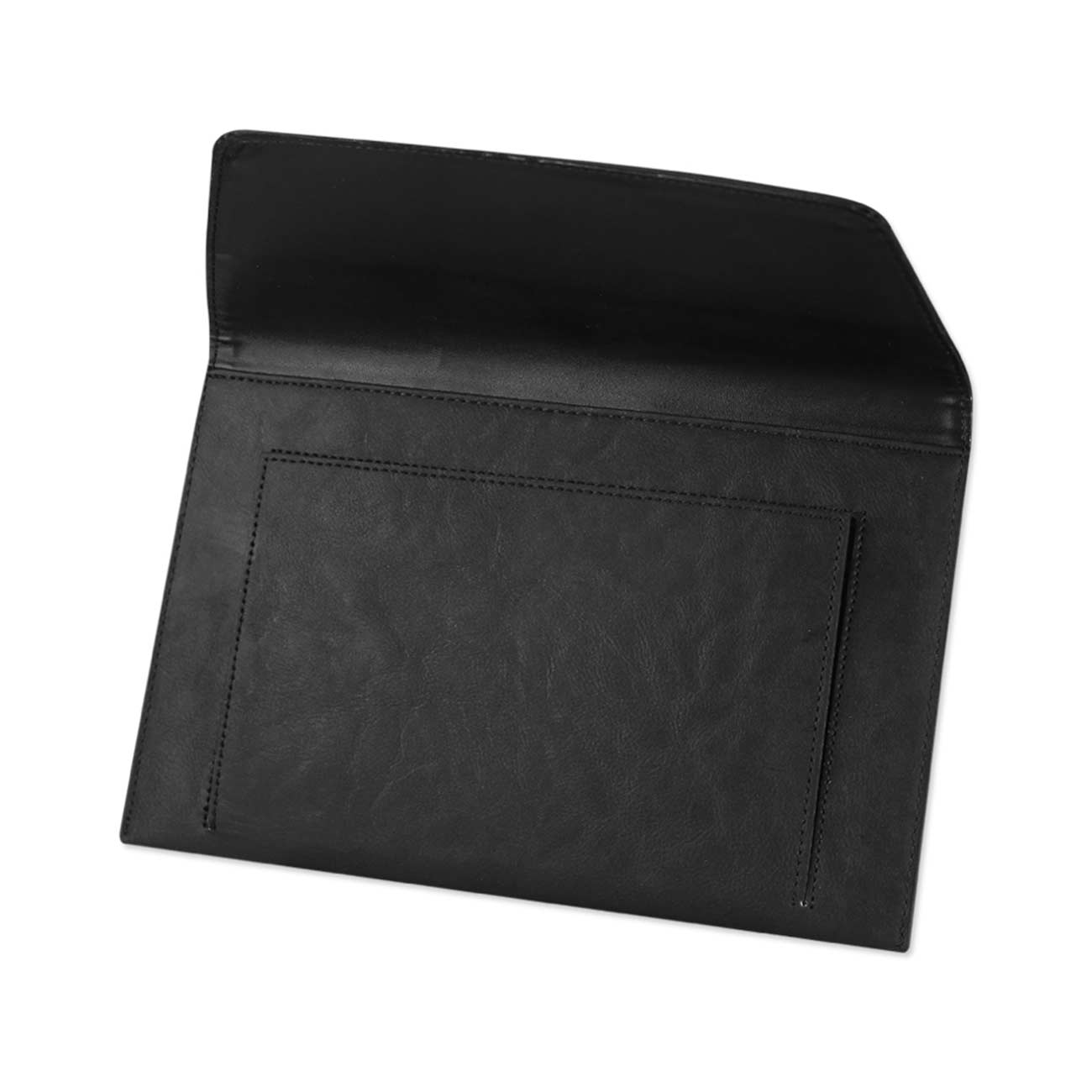 REIKO PREMIUM LEATHER CASE POUCH FOR 8.9INCHES IPADS AND TABLETS In BLACK