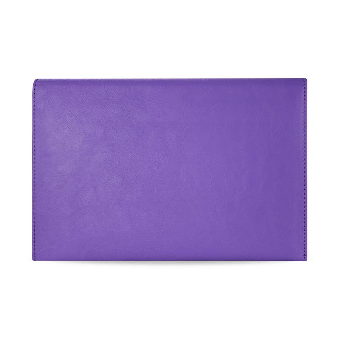 REIKO PREMIUM LEATHER CASE POUCH FOR 8.9INCHES IPADS AND TABLETS In PURPLE