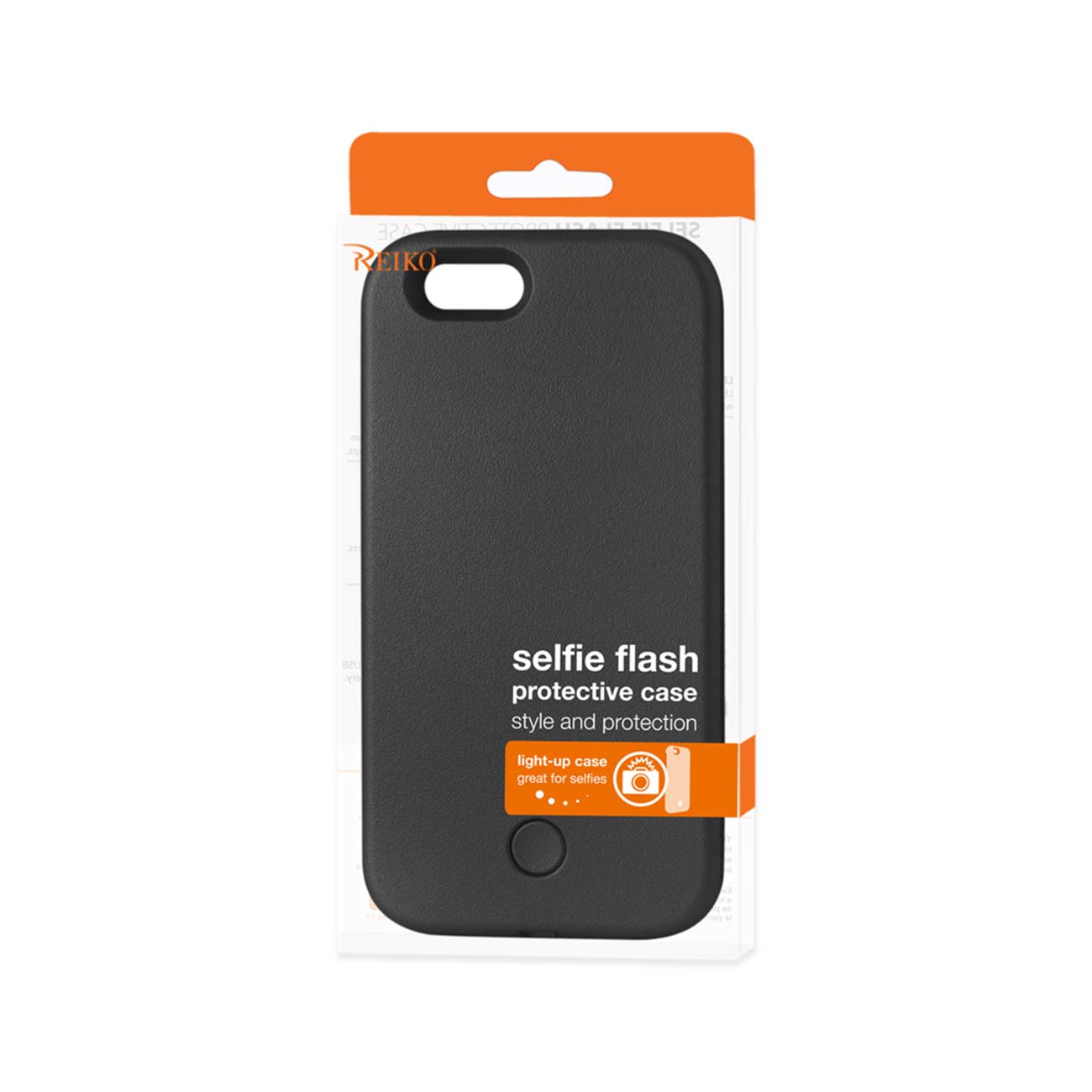 Case Illuminated LED Selfie Light Up iPhone 6 Plus/ 6S Plus Black Color