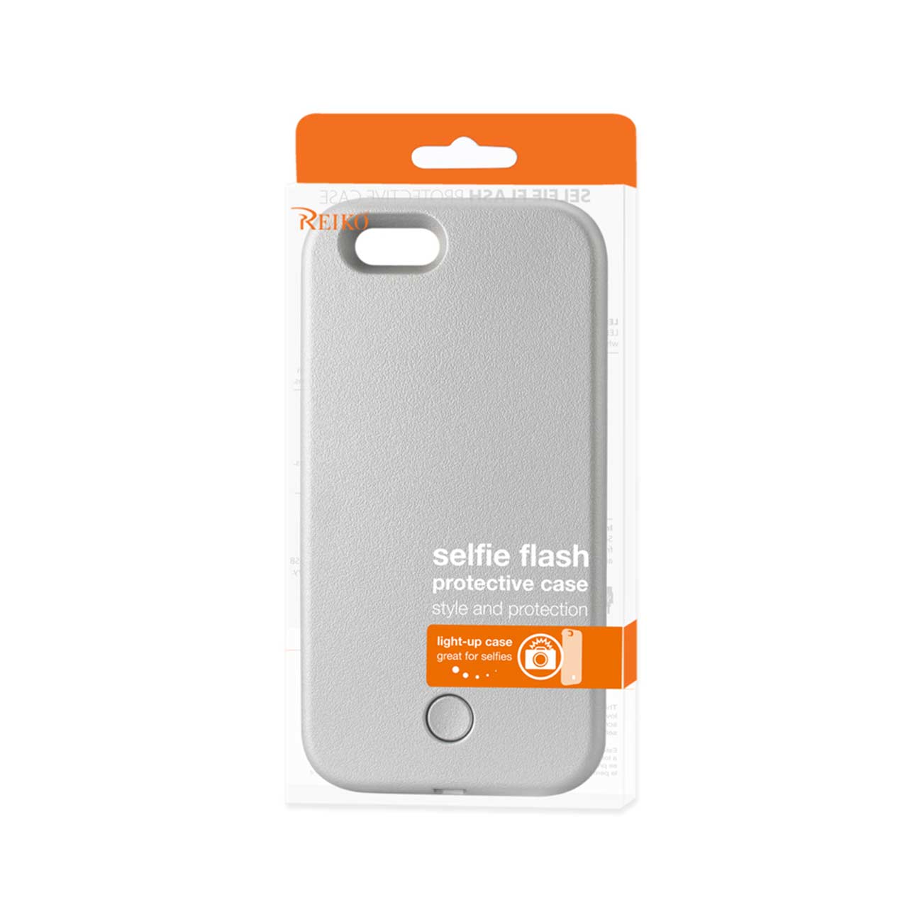 Case Illuminated LED Selfie Light Up iPhone 6 Plus/ 6S Plus Silver Color