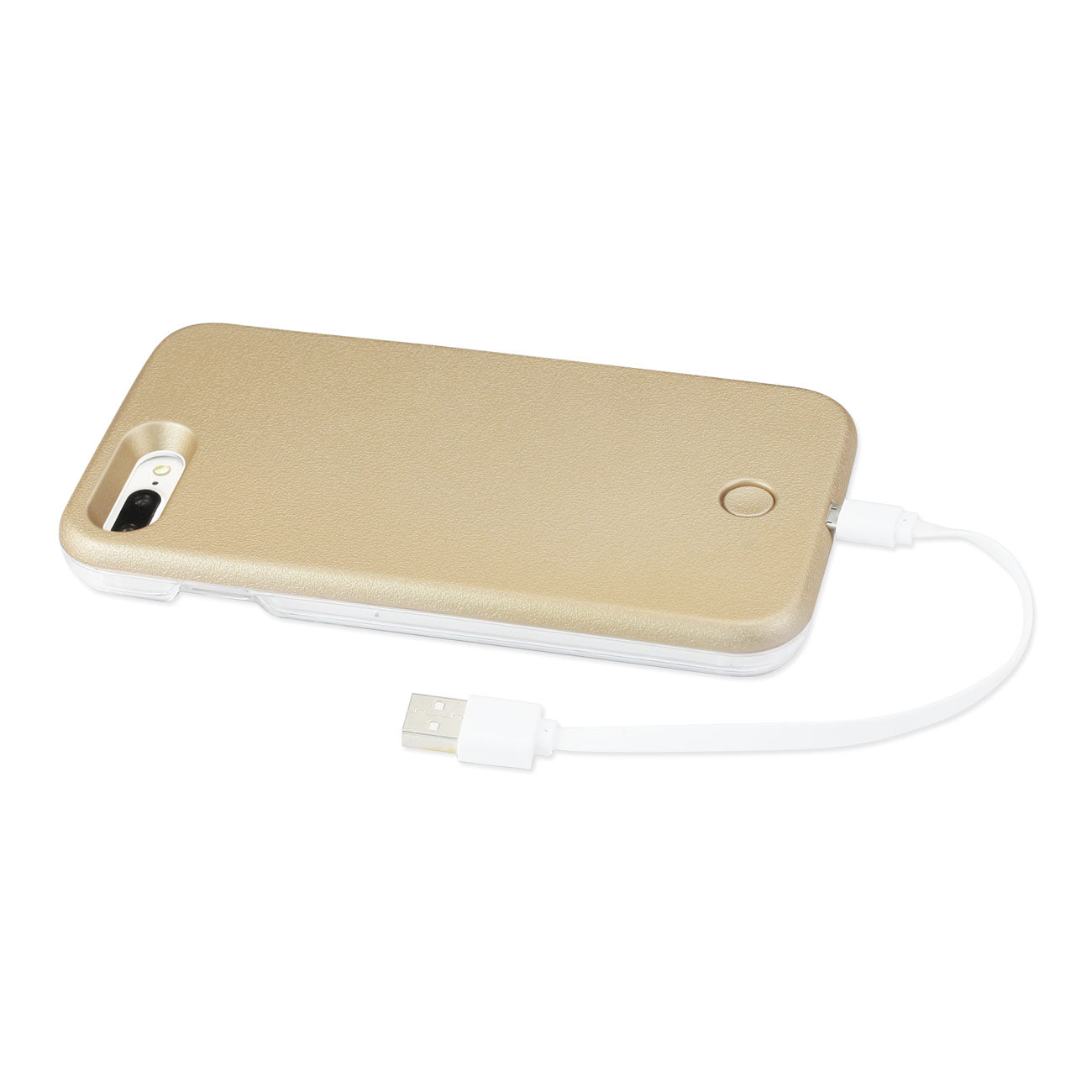 Case Illuminated LED Selfie Light Up iPhone 8 Plus/ 7 Plus Gold Color