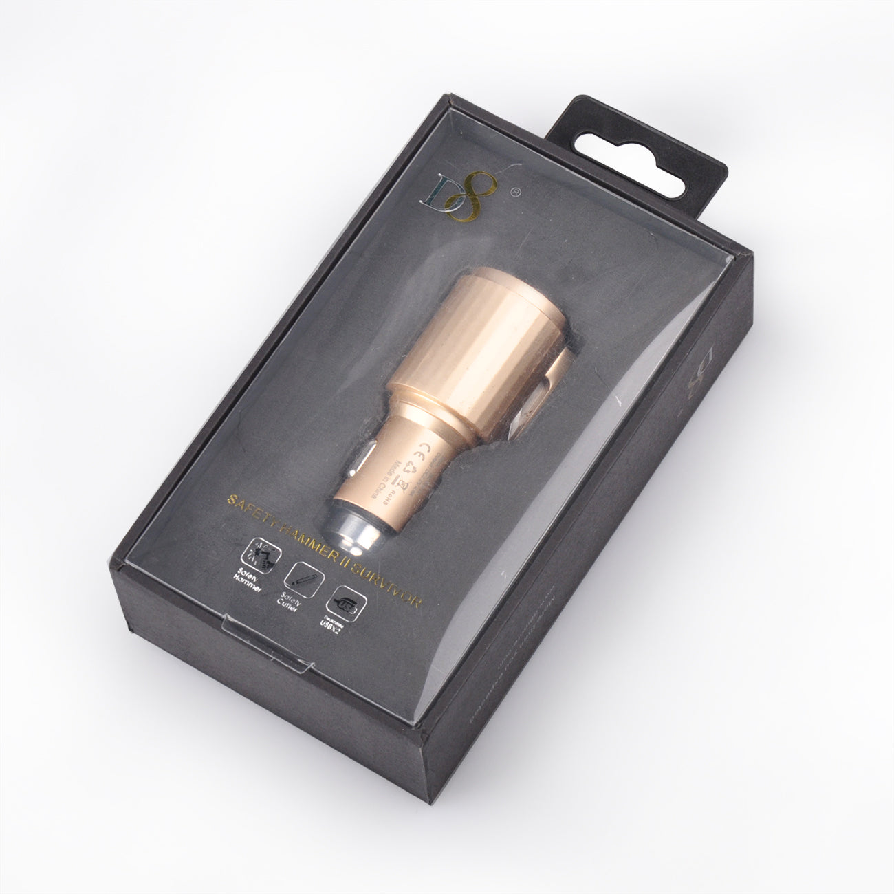 Quick Car Charger, 4.8A Dual USB Fast car charger with Life Guard Charge Technology In Gold