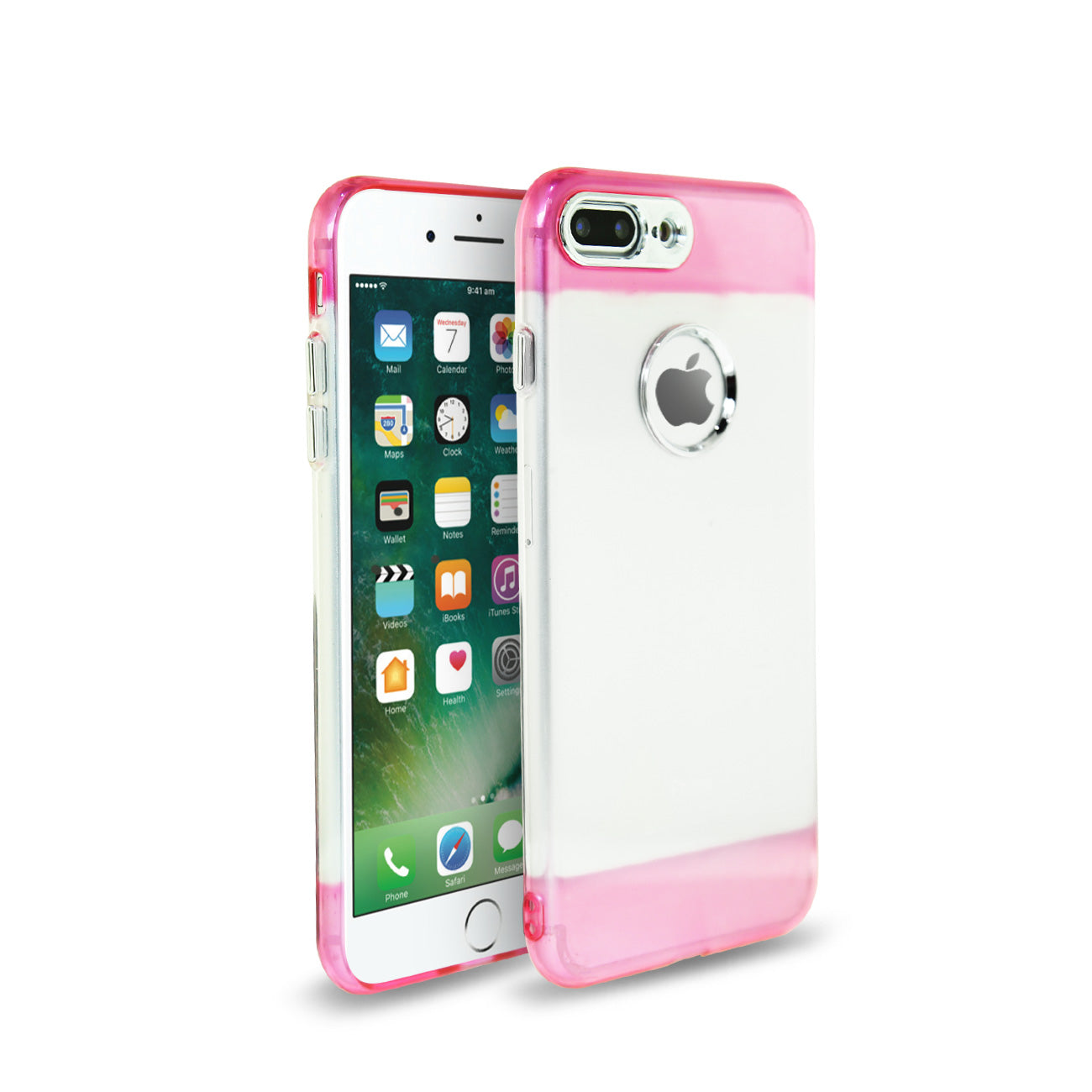 Cover Bumper TPU Soft Protective Flexible Colorful Apple iPhone 7 Plus/ 8 Plus 5.5 Inch Red Color