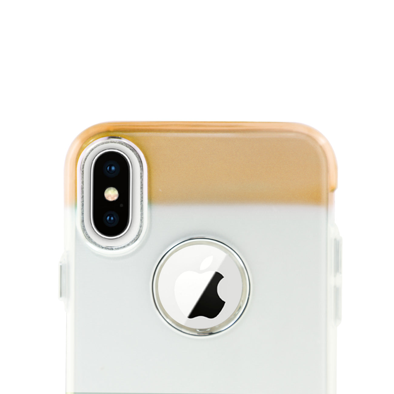Colorful Protective Flexible Soft TPU Bumper Cover for Apple iPhone X 5.8 inch In Gold