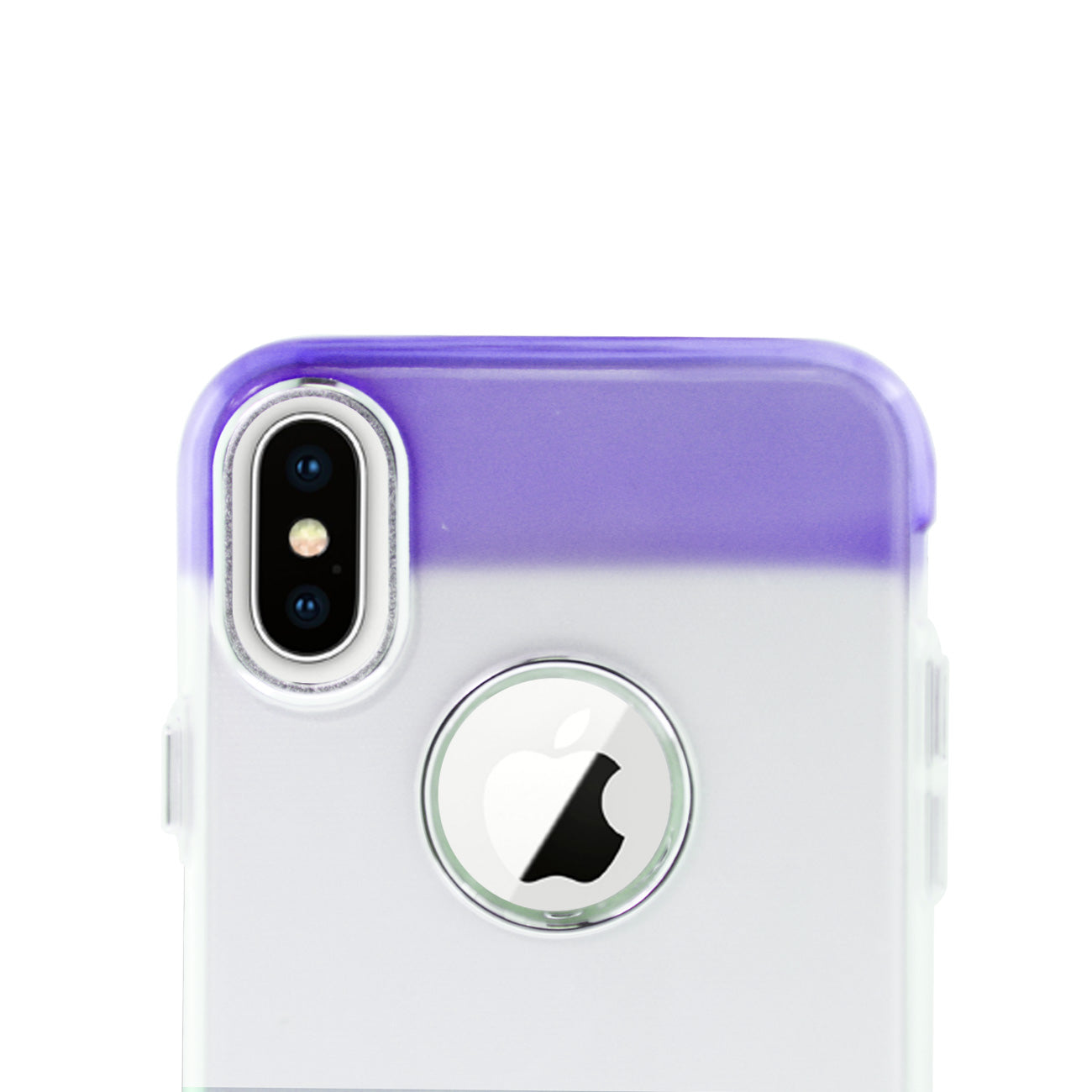 Colorful Protective Flexible Soft TPU Bumper Cover for Apple iPhone X 5.8 inch In Purple
