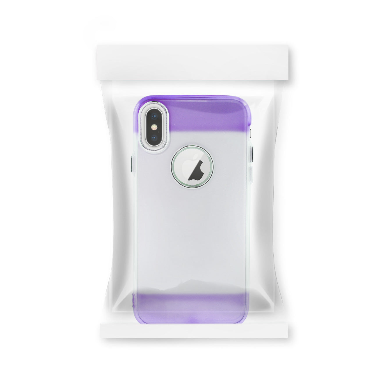 Colorful Protective Flexible Soft TPU Bumper Cover for Apple iPhone X 5.8 inch In Purple