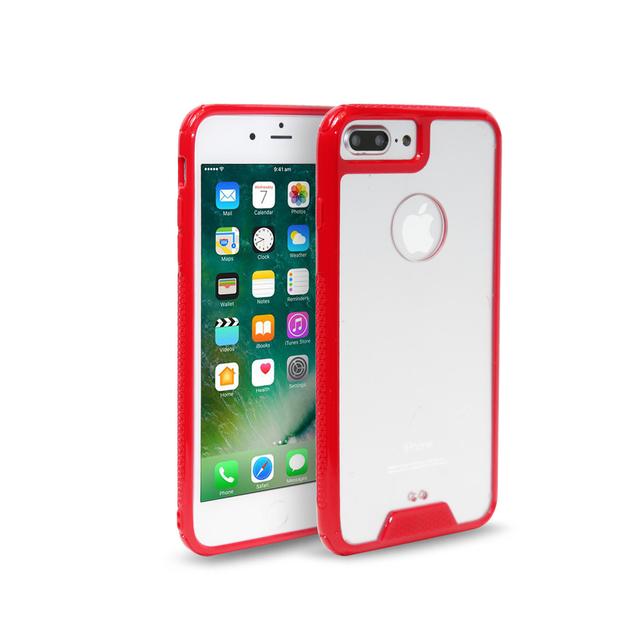Back Cover Bumper TPU Slim iPhone 7/ 8/ SE2 Clear Red Color