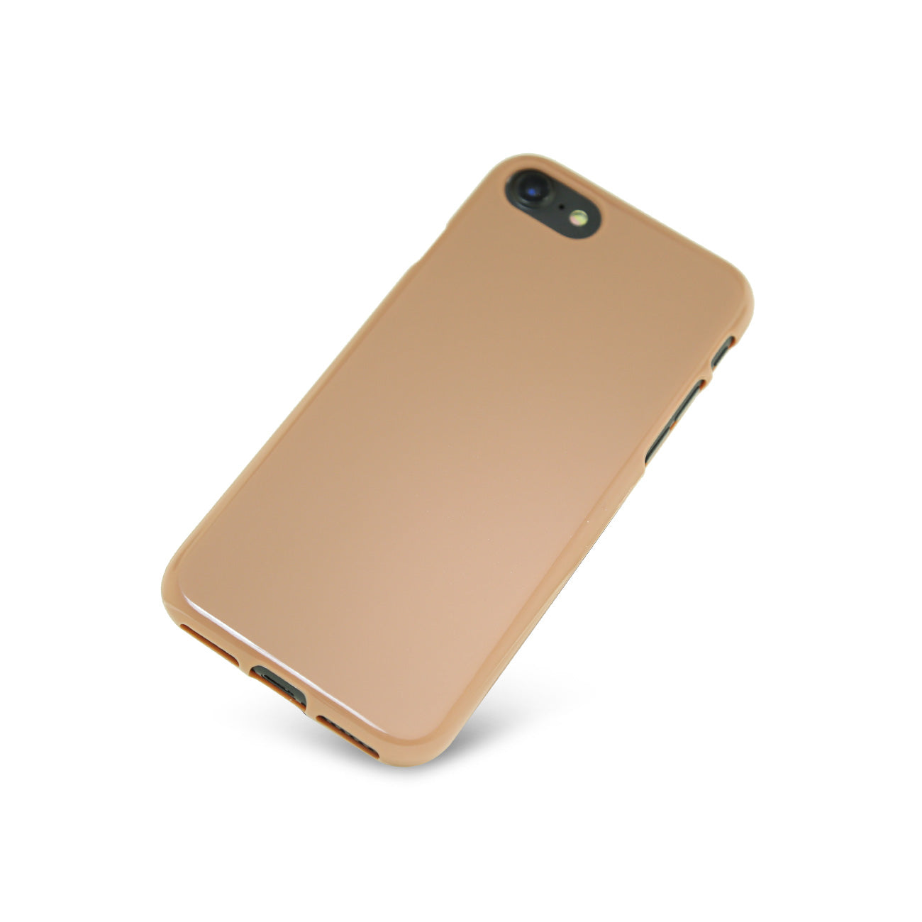 Case Slim Colorful Jelly iPhone 7/ 8/ SE2 Brown Color
