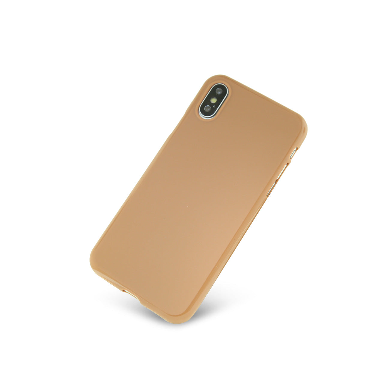 iPhone X Slim Colorful Jelly Case In Brown