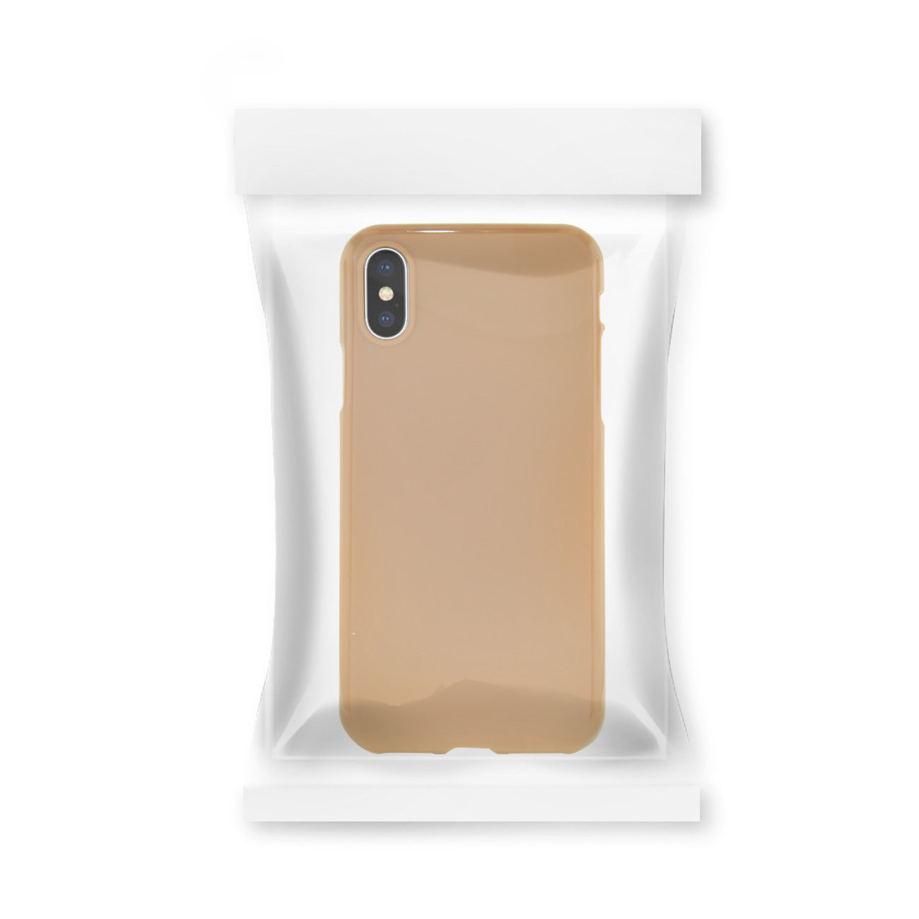 iPhone X Slim Colorful Jelly Case In Brown