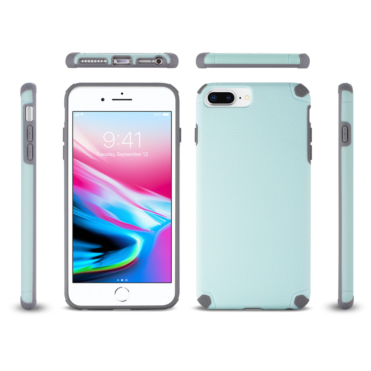 Case Dual Layer Colorful Shockproof iPhone 8 Plus/ iPhone 7 Plus