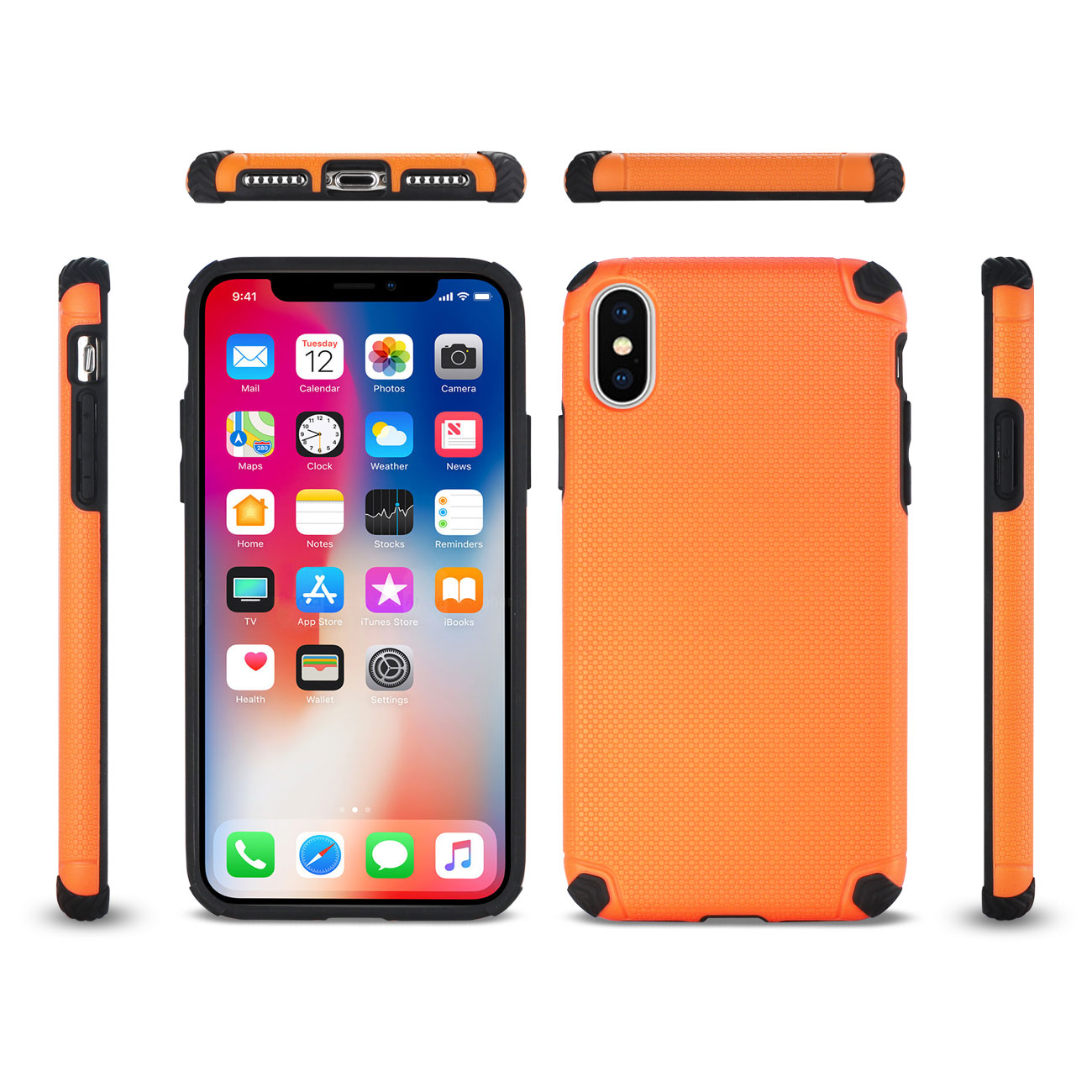 iPhone X Dual Layer Colorful Shockproof Case