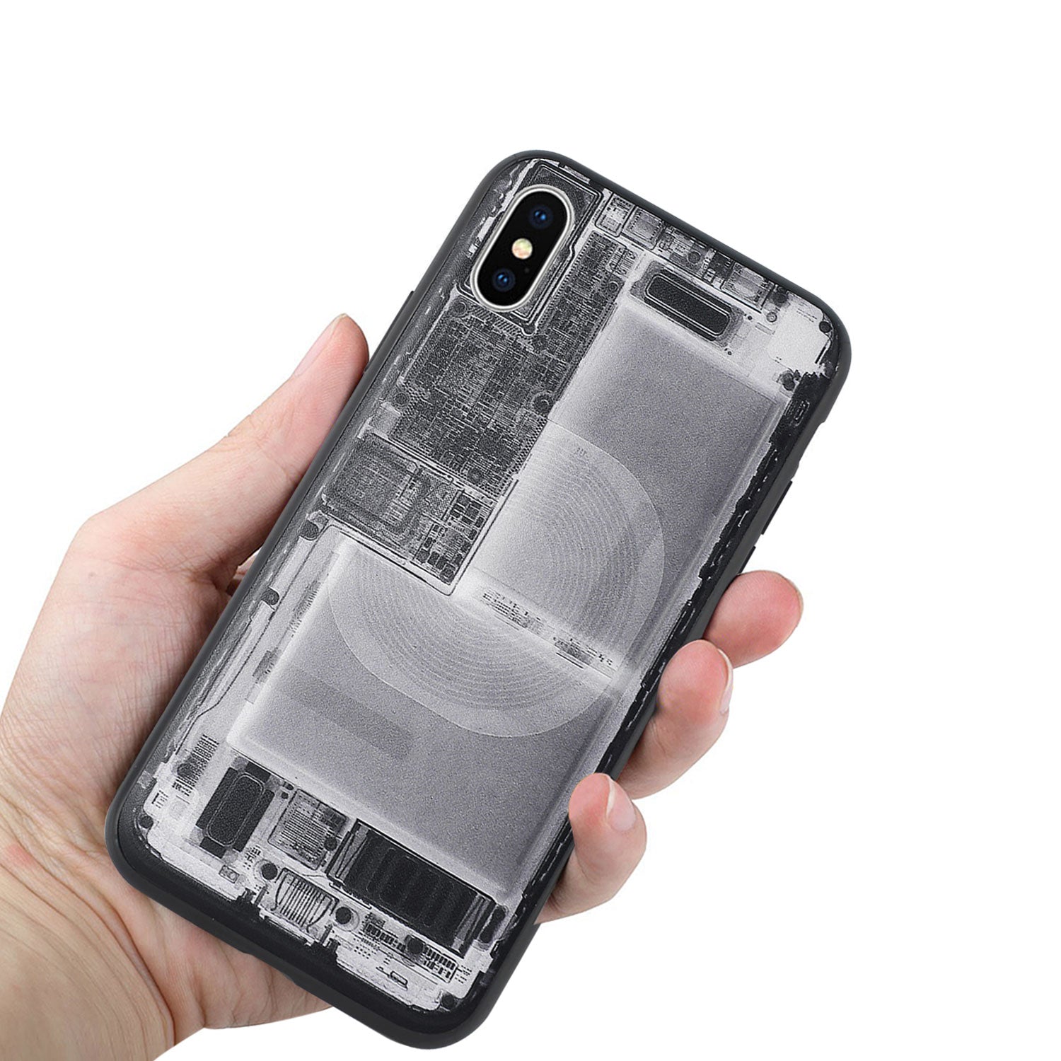 Case TPU Unibody X-Ray 3D Design iPhone X