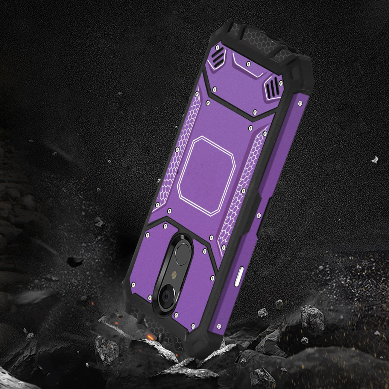 LG STYLO 4 Metallic Front Cover Case In Purple