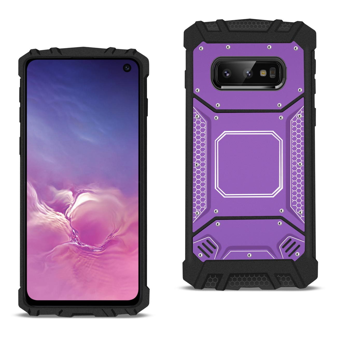 Case Front Cover Metallic Samsung S10 Lite Purple Color