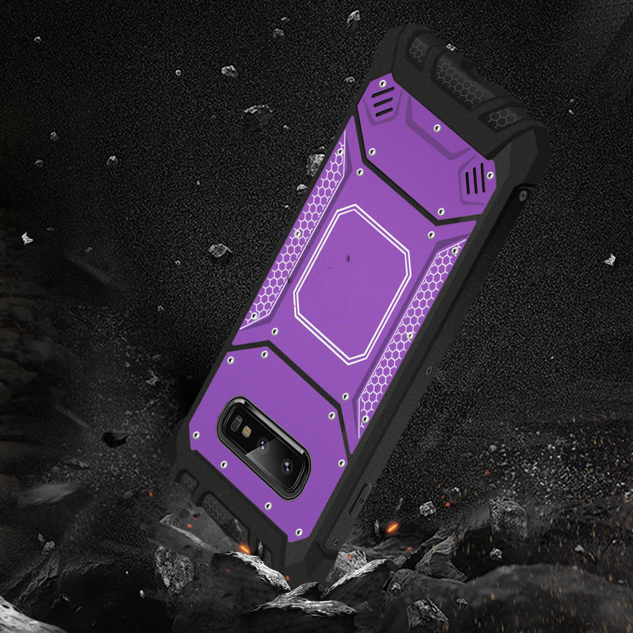 Case Front Cover Metallic Samsung S10 Lite Purple Color