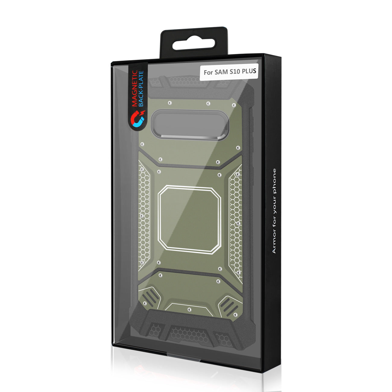 Case Front Cover Metallic Samsung S10 Plus Gray Color