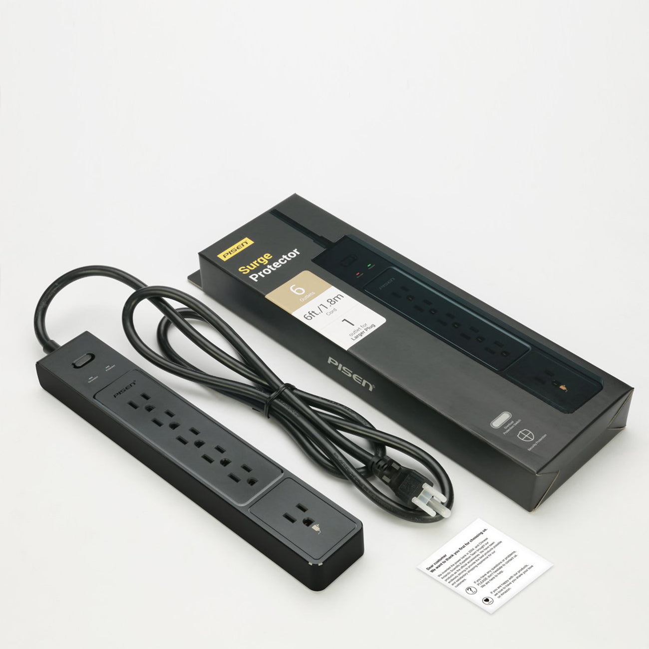 Power Stripe Surge Protector 5 Outlets, 3 USB 503-US