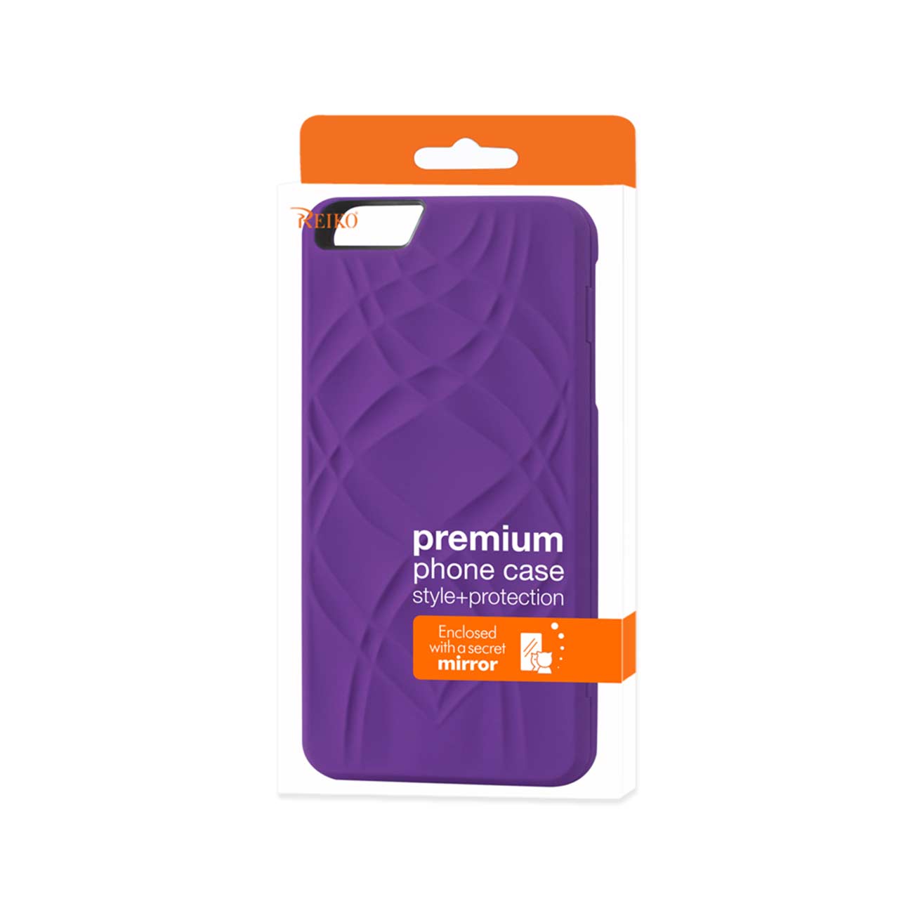 Wallet Case Hidden Mirror With Kickstand Function iPhone 6 Plus/ 6S Plus Purple Color