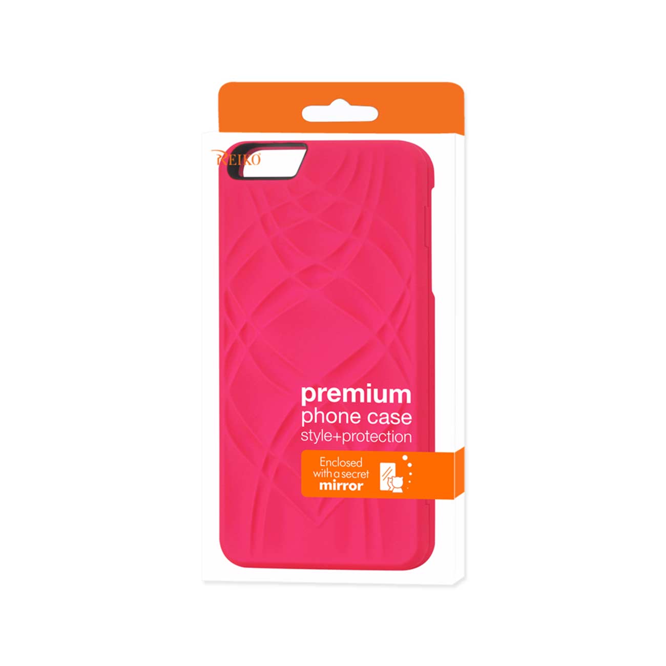 Wallet Case Hidden Mirror With Kickstand Function iPhone 6 Plus/ 6S Plus Red Color