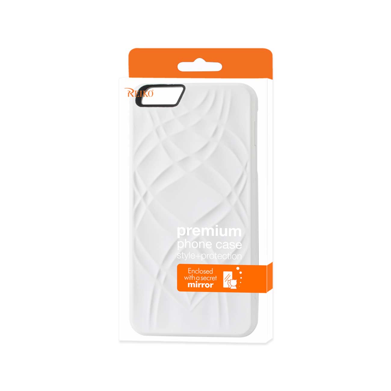 Wallet Case Hidden Mirror With Kickstand Function iPhone 6 Plus/ 6S Plus White Color